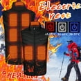 thumbnail image 2 of Hearth & Gear 9 Area Heating Vest Unisex Outdoor Warm Clothing Heated For Riding Skiing Fishing USB Plug In Heated Vests Hand Heating Pads under Desk Exercise under The Desk Bike Pedal Happy Heat, 2 of 7