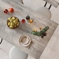 thumbnail image 5 of UHOMEPRO 5 Pieces Dining Table Set, Bar Table and Chairs Set, Counter Height Dining Table with 4 Velvet Chairs, Compact Kitchen Table Set for Home Breakfast Nook, Gray, 5 of 8