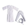 thumbnail image 4 of FashionCha 2 Pieces Miniature Figure Coat Action Figure Clothes Costume Accessory Trench Coat Mid Length Jacket Cloth Material Suitable for Tabletop Gaming Model Dioramas white, 4 of 8