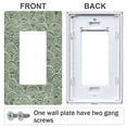 thumbnail image 3 of Yayeee Rocker Switch Wall Plate 1-Gang 4.6"x2.9" Home Decorative Outlet Cover, Retro Green Abstract, 3 of 6
