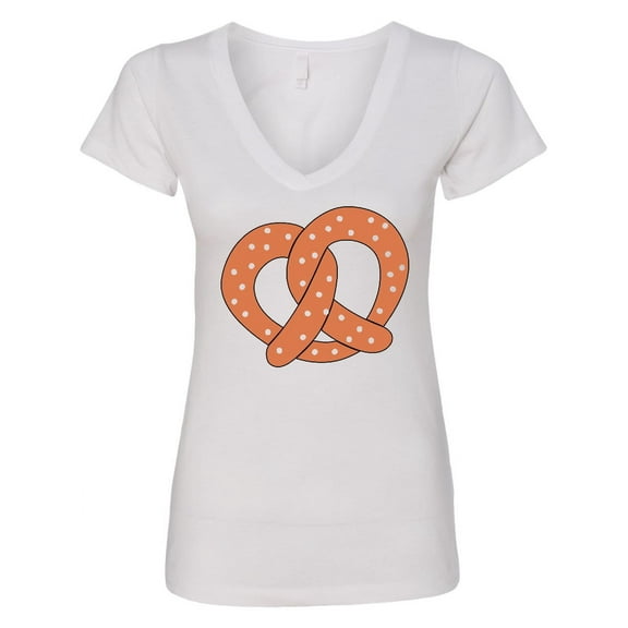 Inktastic Pretzel Women's V-Neck T-Shirt