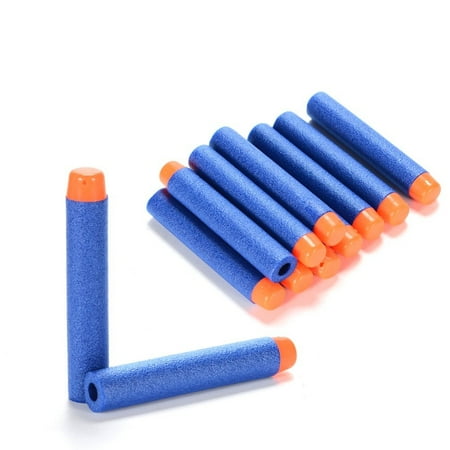 Refill Pack 200pcs Toy Gun Bullet Darts Round Head for Children Blasters Nerf N-strike (Blue)