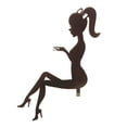 thumbnail image 1 of Cake Topper Anniversaire Mariage Cupcake Topper Fournitures Noir, 1 of 7