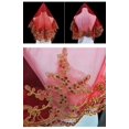 thumbnail image 2 of XmhyTop Voile de Mariée avec Couronne de Phénix et Robe Traditionnelle Chinoise Semi-Transparente Rouge, 2 of 2
