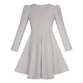 thumbnail image 2 of Robe Fille Uniforme Scolaire Dos Manches Longues Robe Grise 12 Ans, 2 of 7