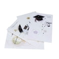 thumbnail image 3 of Conjunto de 4 tarjetas con sobres, postal perfecta para celebrar logros, toga y birrete, saludos de graduación, 3 of 8