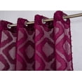 thumbnail image 7 of Olivia Gray Ariana Clipped Doily 38 x 84 in. Single Grommet Curtain Panel in Burgundy, 7 of 7