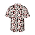 thumbnail image 3 of Picia Christmas Cat Gentle Cotton Regular Fit Short Sleeve Casual Hawaiian Shirt for Men-3X-Large, 3 of 9