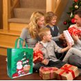 thumbnail image 2 of Green Christmas Gift Bag Portable Gift Bag Christmas Non Woven Bag Shopping Bag Large Size For Holiday Gifts Green Color, 2 of 6