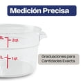 thumbnail image 3 of Recipiente de Policarbonato Caledonia Graduado Redondo Capacidad 2 Qt Color Transparente, 3 of 6