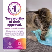 SmartyKat Hot Pursuit Electronic Concealed Motion & Light Cat Toy with Faux Fur Wand