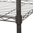 thumbnail image 3 of 3-Tier Wire Shelf Shelving Unit Modern Rolling Cart Rack with Wheels HFON, 3 of 6