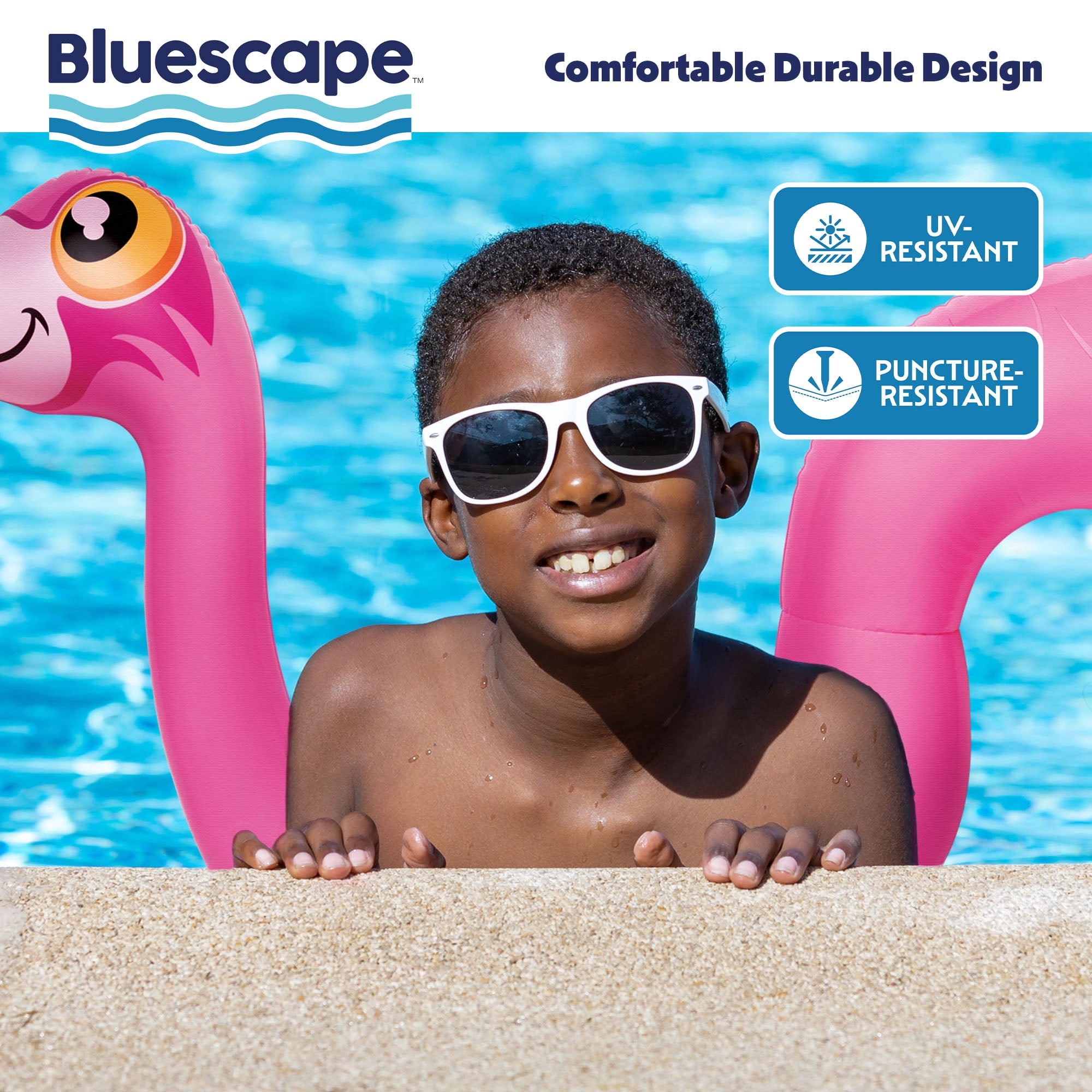 (3 pack) Bluescape Flamingo Pool Noodle – Inflatable Pink Pool Float for Kids & Adults, Fun Flamingo Design