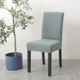 thumbnail image 1 of Cubiertas de Silla de Comedor Soledad Fundas para sillas de comedor con Estampado impreso Verde claro, 1 of 10