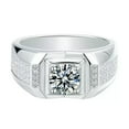 thumbnail image 3 of K-KED 1.0 Carat Moissanite Engagement Ring for Men 925 Silver D Color GRA Certificate, 3 of 7