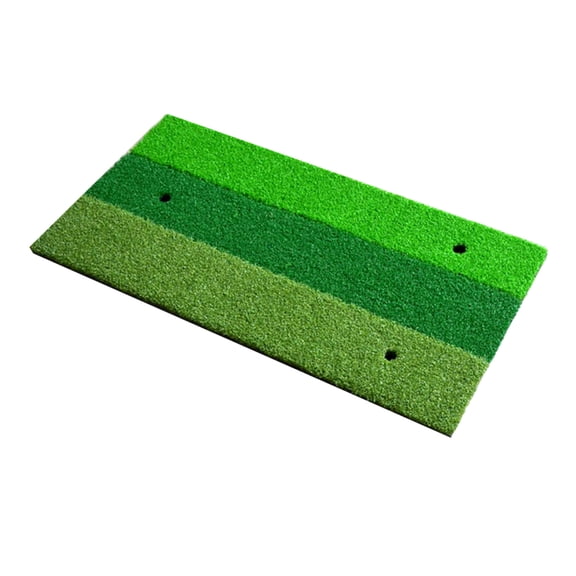 PAMINGONO 30x60in Green EVA Golf Practice Mat Set for Indoor Outdoor Use, Golf Swing Training Mat for All Skill Levels