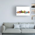 thumbnail image 2 of Trademark Fine Art Michael Tompsett Miami Florida Skyline Canvas Wall Art - 16x24, 2 of 5