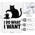 thumbnail image 3 of 2 Pcs Funny Kitchen Towels,Funny Kitchen Cat Patterns Microfiber Dish Towels,Kitchen Tea Towels,Kitchen Towel Set (18" X 26"), 3 of 3