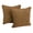 Brown, variant on 18-inch Double-corded Solid Microsuede Square Throw Pillows with Inserts (Set of 2) - Aqua Blue