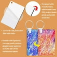 thumbnail image 5 of 80 Pack Sublimation Keychain Blank Double Sided Heat Transfer Blank MDF Blank Board Key Ring Blank Sublimation DIY, 5 of 5