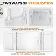 thumbnail image 5 of Aluminum Shower Caddy Hanging Adjustable Shower Caddy, Rustproof Hanging Shower Organizer with Hooks Soap Holders, Over Shower Head Caddy for Handheld Showerhead, White, 5 of 9