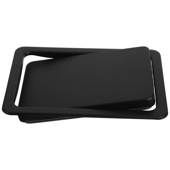 KONTONTY Stainless Steel Recessed Trash Bin Lid for Kitchen and Bathroom Waste Bins
