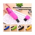 thumbnail image 2 of Laptop Brush Practical Convenient 6 Colors USB Keyboard Vacuum Cleaner for Printer - Black, 2 of 5