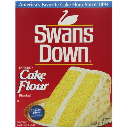 (8 pack) Swans Down Enriched, Bleached Cake Flour, 32 oz
