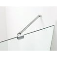 thumbnail image 4 of Aston SDR965EZ-SS-6232-10 Belmore 61.25-62.25 x 72 in. Frameless Hinged Shower Door in Stainless Steel, 4 of 7