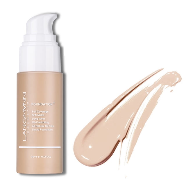 High Light Face Liquid Foundation Makeup Full Coverage Concealer Whiten 30Ml, Concealer Foundation