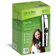 Andis EasyClip PowerTrim D-4 Polymer Cordless Trimmer, Chrome Silver
