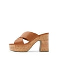 thumbnail image 2 of BURUDANI  Women's Platform Heels Open Toe Slip on Heels for Women High Chunky Block Wedges Sandals Dressy Pumps Shoes, 2 of 6