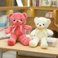 thumbnail image 2 of Wedding Plush Bear Doll With Bowtie Ribbon Scarf Stuffed Animal Toy For Grab Machine, 2 of 6