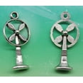 thumbnail image 4 of U8MO 10/30pcs retro style desk fan alloy charms pendant 26x12mm-ancient silver-30pcs, 4 of 4