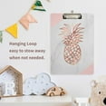 thumbnail image 5 of FMSHPON Rose Gold Pineapple Marble Clipboard Hardboard Wood Nursing Clip Board and Pull for Standard A4 Letter 13x9 inches, 5 of 5