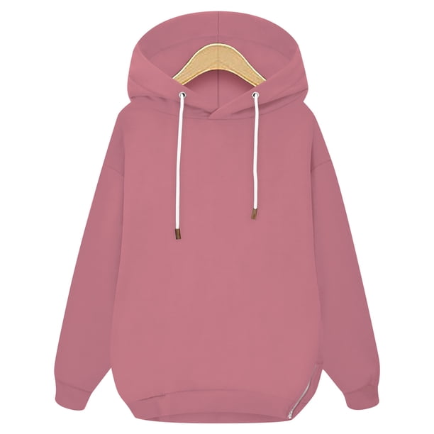 Gibobby Sudaderas de mujer, Sudadera con capucha para mujer, con capucha(Rosa,M)