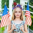 thumbnail image 4 of YOHAVEN 4th of July Star Headband, Patriotic Red White Blue Party Festival Accessories, Flag Theme Celebration Outfit for Women Men Holiday Event, 4 of 6