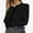 1-Black, variant on Women Ribbed Knit Crop Cardigan Round Neck Long Sleeve Button Up Sweater Casual Fashion Lightweight Slim Fit Tops