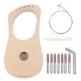 thumbnail image 1 of 1 Set Artisanal Lyre Harpe Kit DIY Amusant Enfants Amusant Art 7 Cordes Instrument, 1 of 8