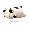thumbnail image 3 of 35cm Adorable Sleeping Cow Toy Soft Stuffed Animal Doll Cuddly Pillow Friend Birthday for Kids, 3 of 4