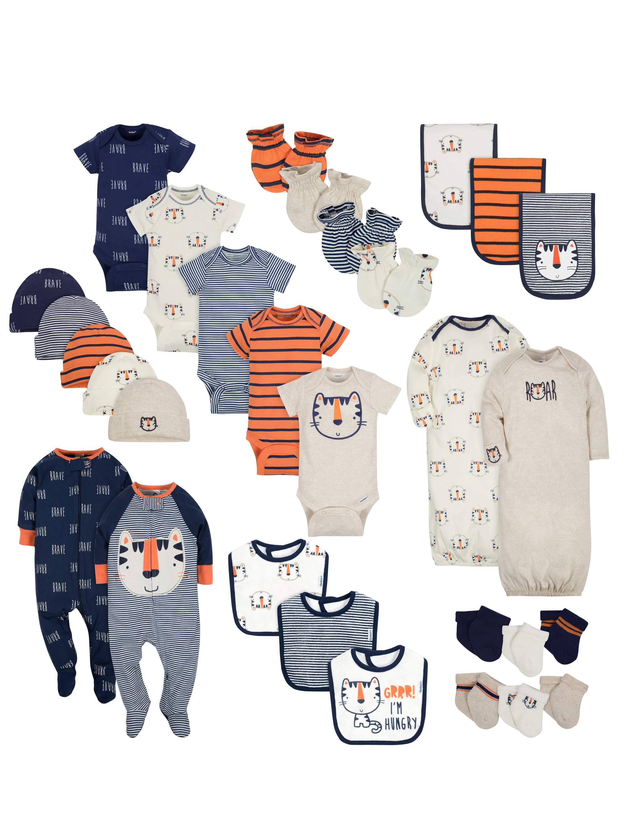 Gerber Baby Boy Newborn Clothes Shower Gift Set, 30Piece