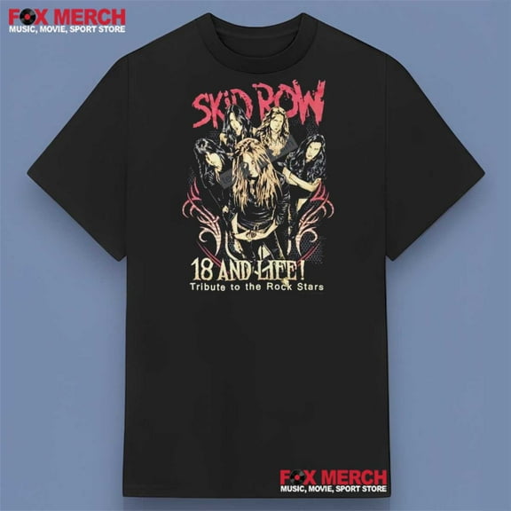 Skid Row 18 And Life Graphic Shirt, Unisex Short Sleeve T-shirt