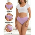 thumbnail image 5 of INNERSY Women Underwear Soft Modal Briefs High Waist Full Coverage Panties 4 Pack(XL,Mild Light), 5 of 8