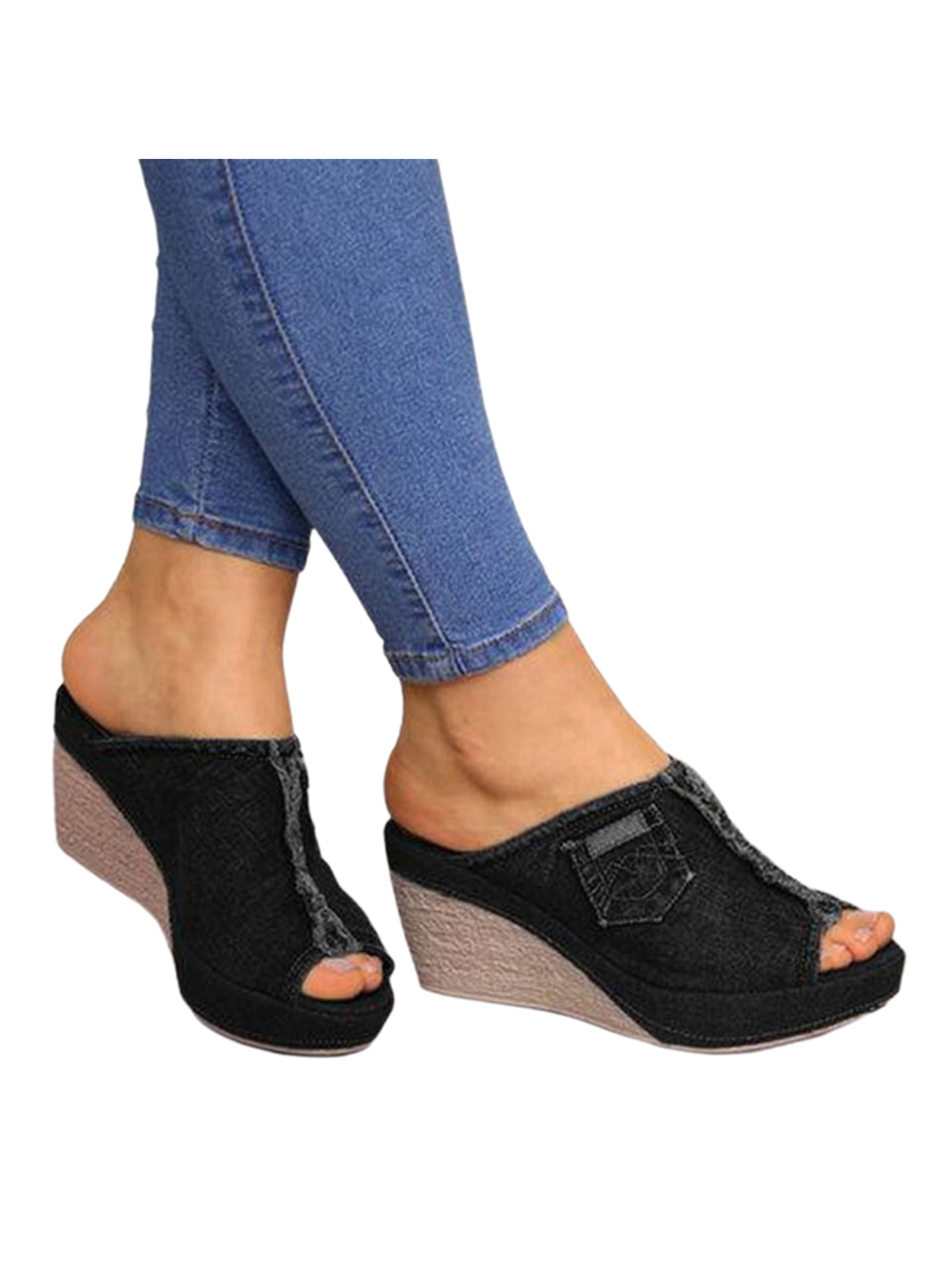 Crocowalk Female Lightweight Comfy Slip On Shoes Soft Wedge&platform ...