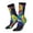 2 Black-1, variant on Neon Pop Art Pitbull Print Adult Socks for Men & Women,Calf Socks, Ankle Socks,Boots Socks,Breathable Casual Sock,Unisex Crew Socks