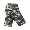 thumbnail image 6 of Zimjoy Men's Camo Ripstop Tactical Cargo Shorts Multi Zipper Pocket Quick Dry Knee Length Outdoor Hiking Fishing Utility Work Shorts Khaki 3XL, 6 of 8