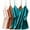 Khaki/Champagne/Dark Green, variant on Ekouaer 3 Pack: Womens Silk Satin Tank Top V Neck Camisole Cami Spaghetti Strap Top Loose Sleeveless Blouses Tank Shirt