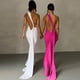 thumbnail image 2 of Vestido de verano estilo europeo y americano sexy, sin espalda, plegable, ajustado, de color sólido, sin mangas y con temperamento, 2 of 6