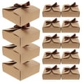 thumbnail image 1 of Cajas de regalo de 20 piezas Cajas de regalo de papel Kraft Cajas de embalaje de regalo Cajas cuadradas Cajas de embalaje vacías, 1 of 3