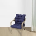 thumbnail image 1 of ín de asiento con mechones de color sólido, alfombrilla de respaldo alto para interiores y exteriores, para patio, sillón, ín para asiento de pl Baoblaze cojines de asiento con mechones, 1 of 8